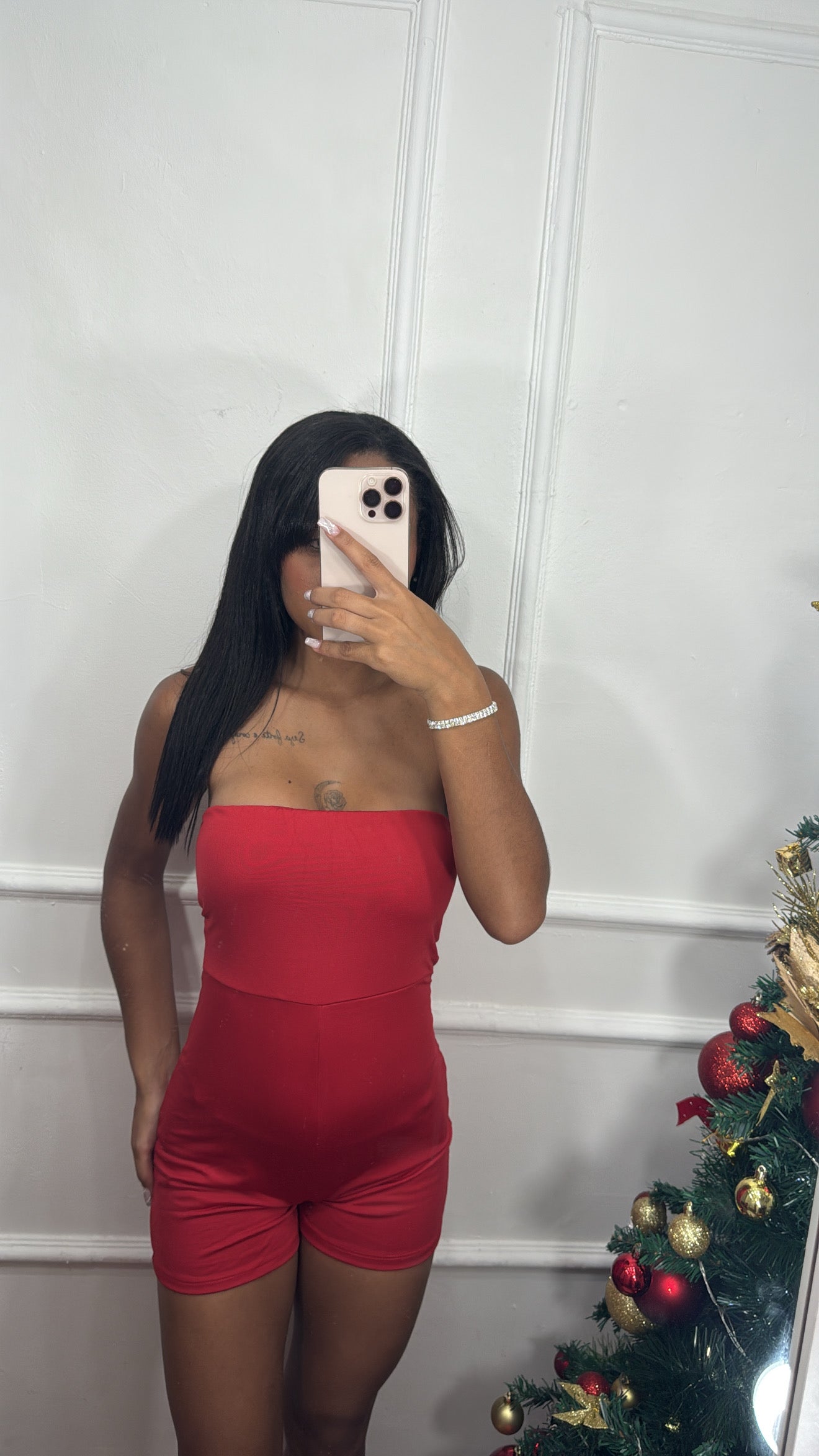 Macacão tomara que caia Curto